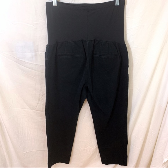 Gap Maternity Black Full Panel Bi Slim Crop 12 - Picture 2 of 8